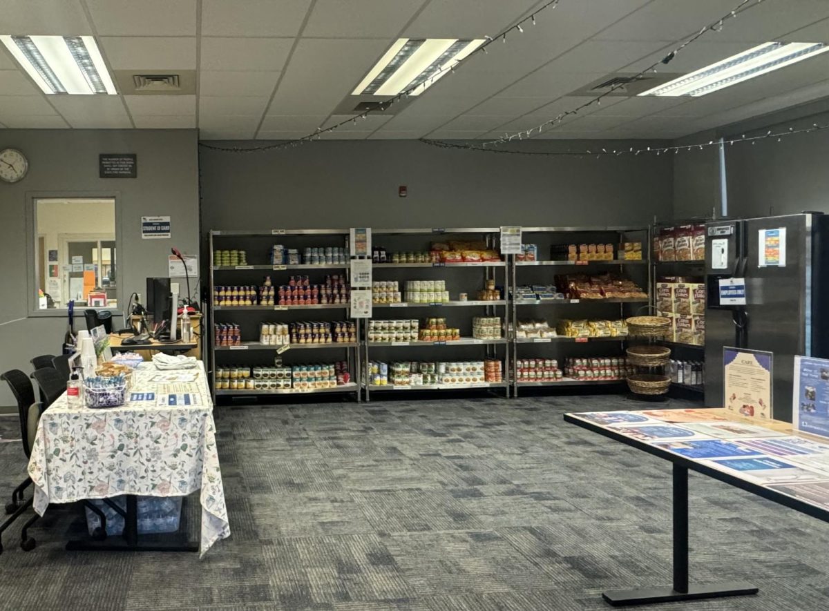 A fully stocked up Food Pantry ready for students