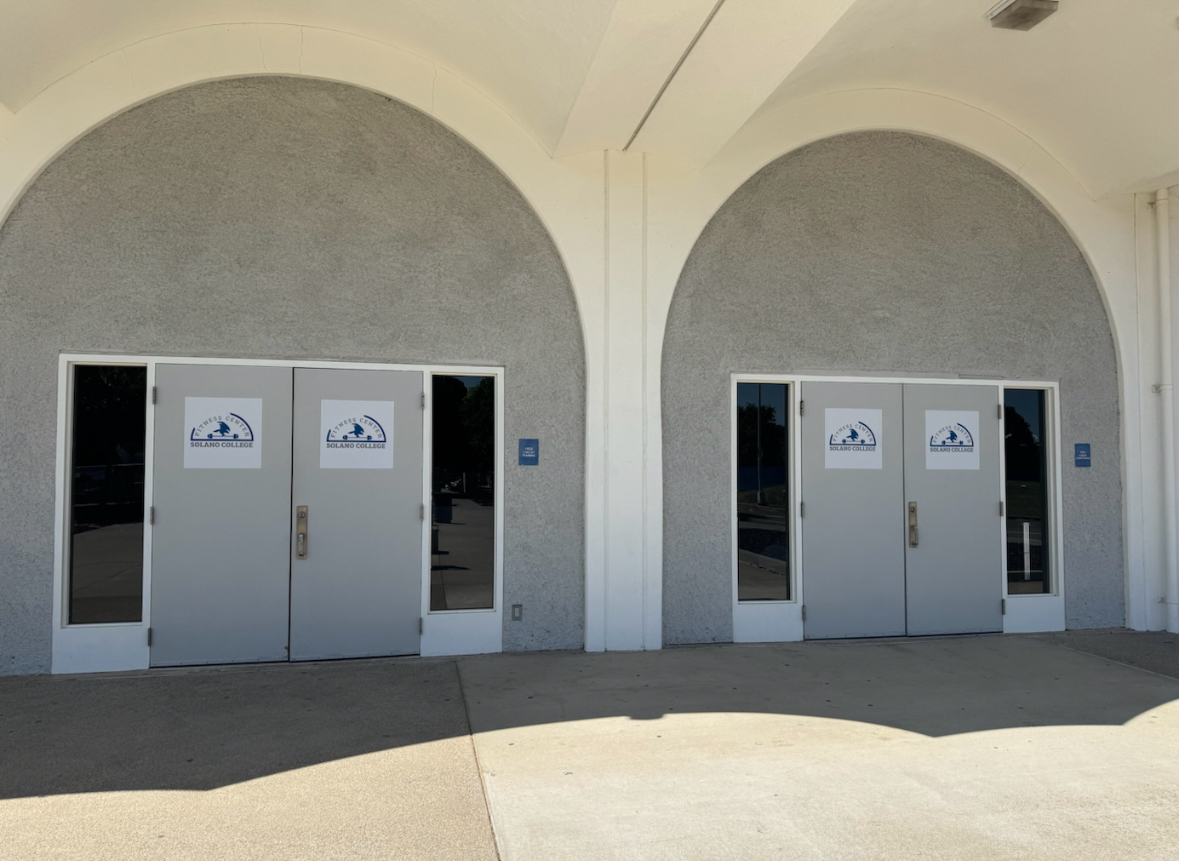The outside of the new fitness center on campus.