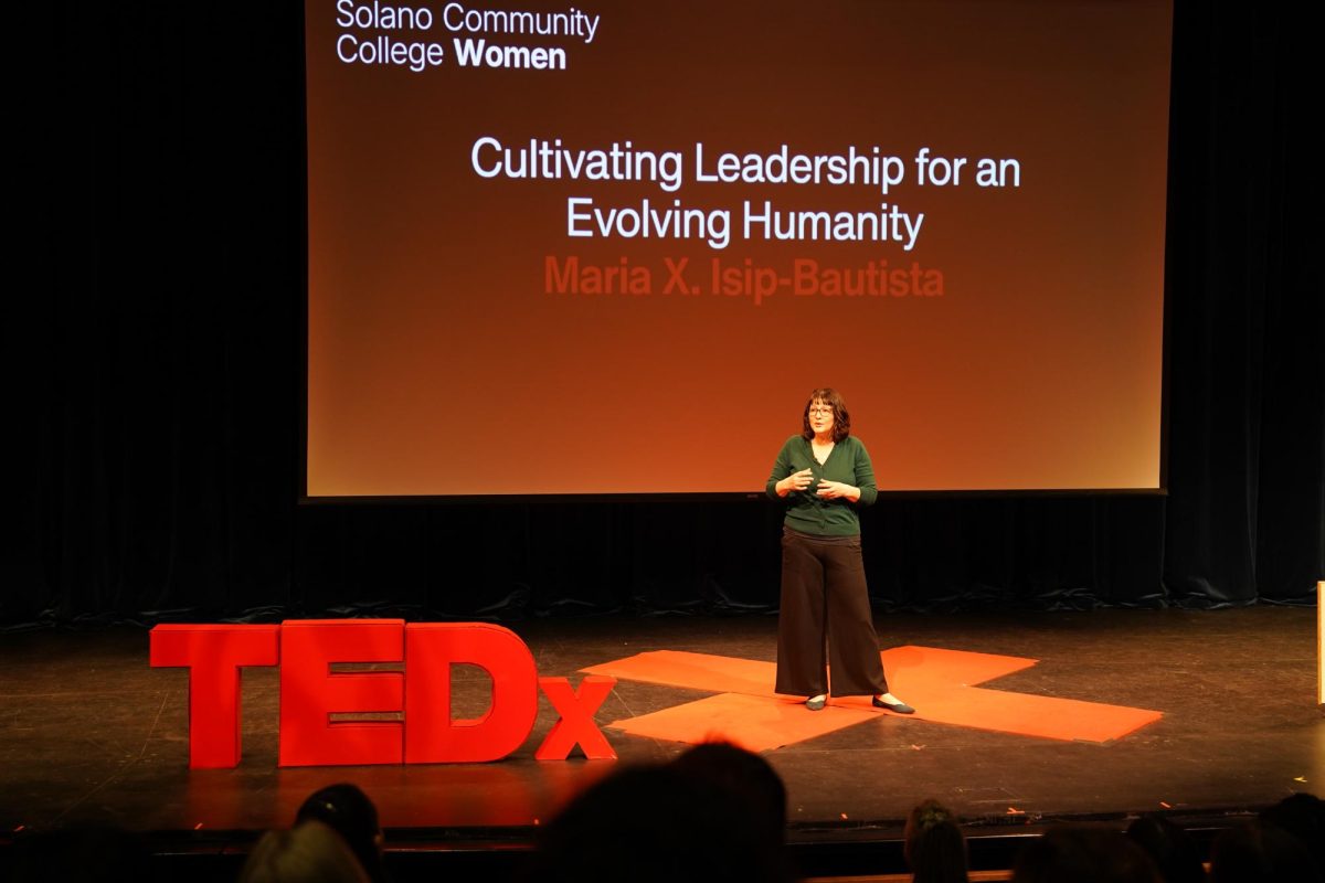 Maria X. Isip-Bautista details methods of building leadership by building community first in her talk titled "Cultivating Leadership for an Evolving Humanity," Friday, March 13, 2026.