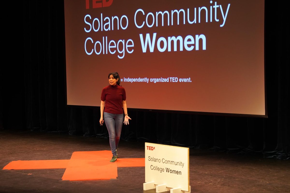 Lorena Fregoso delivers her talk "When AI Meets Humanity: Taking the Lead in a Time of Uncertainty," Friday, March 23, 2026.